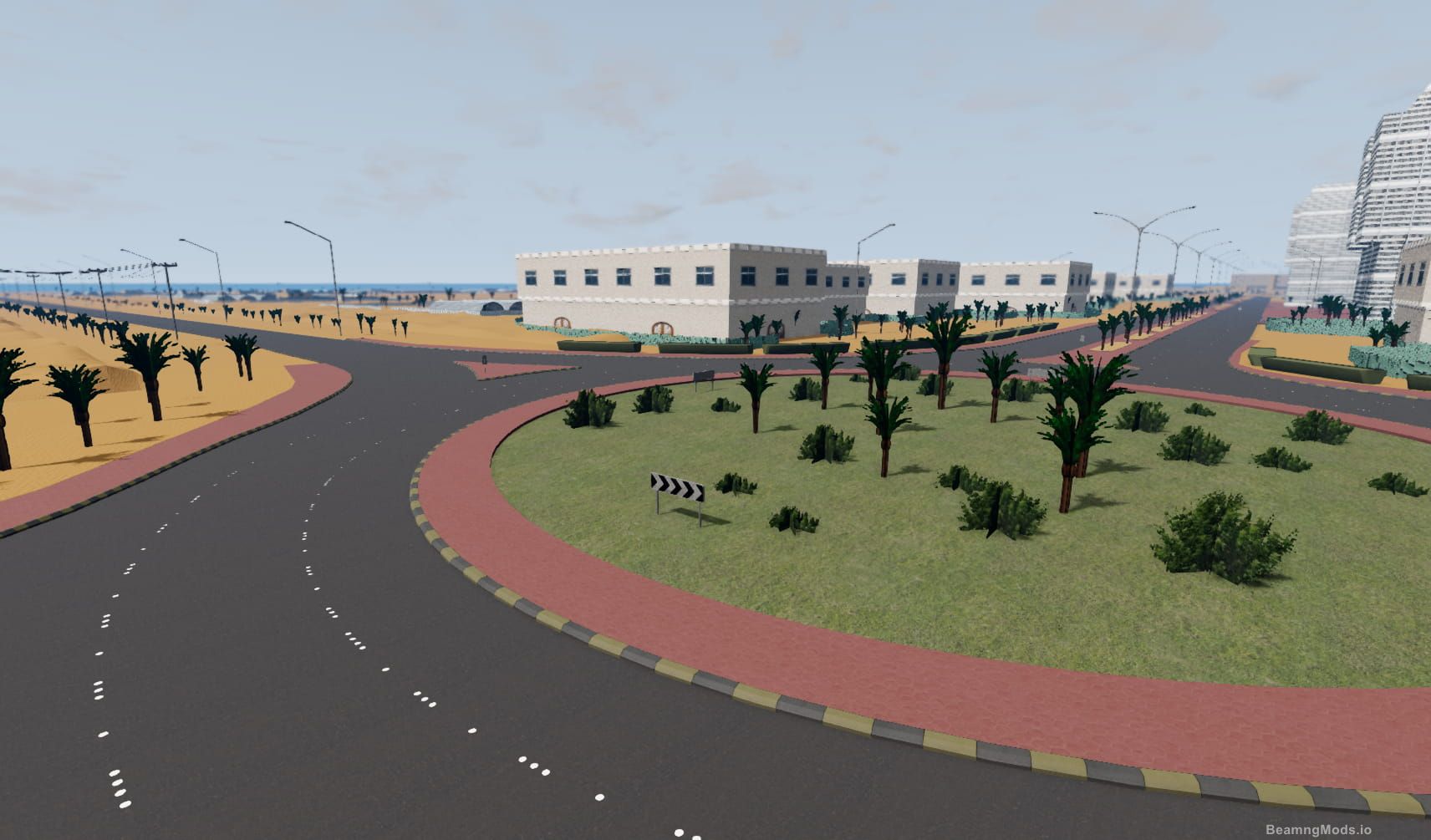 Download Ali City Kuwait Map Mod for BeamNG Drive Game