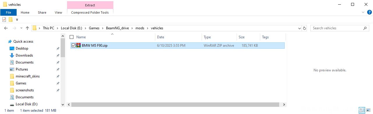 BMW M5 F90 Folder Capture