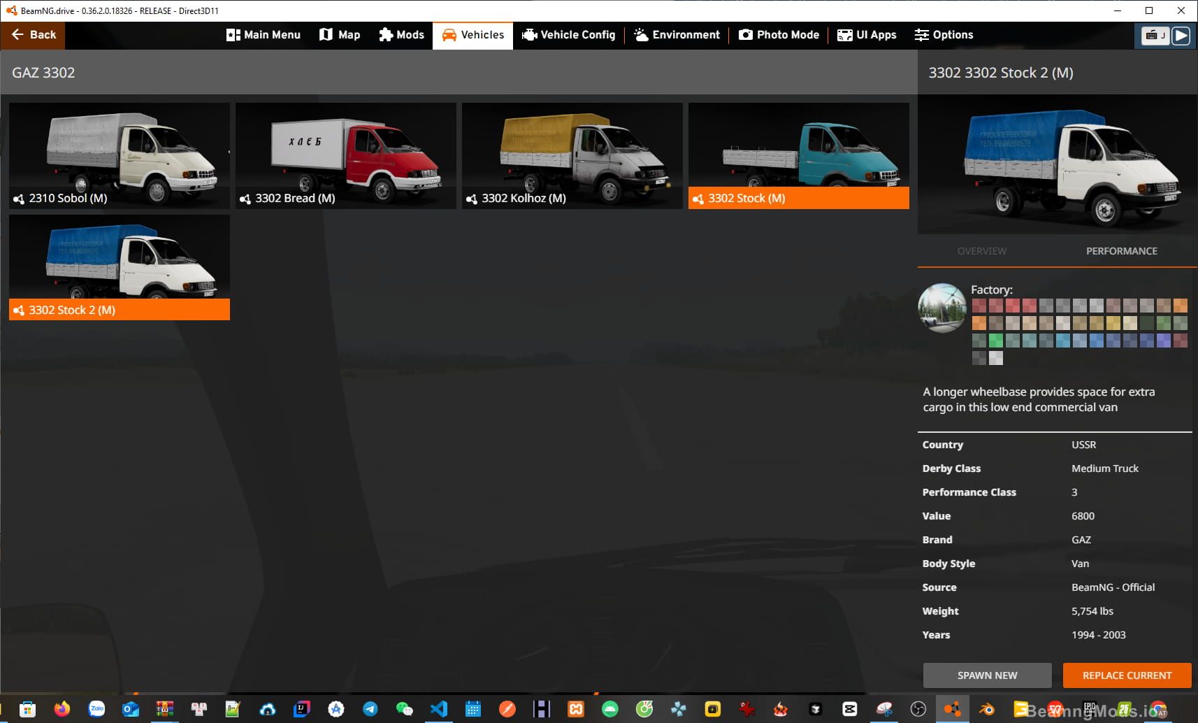 Screenshot of GAZ 3302 1