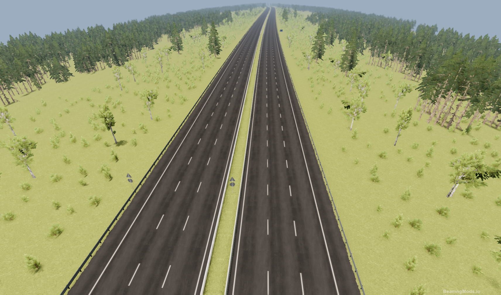 German Autobahn Map Mod for BeamNG Drive Game