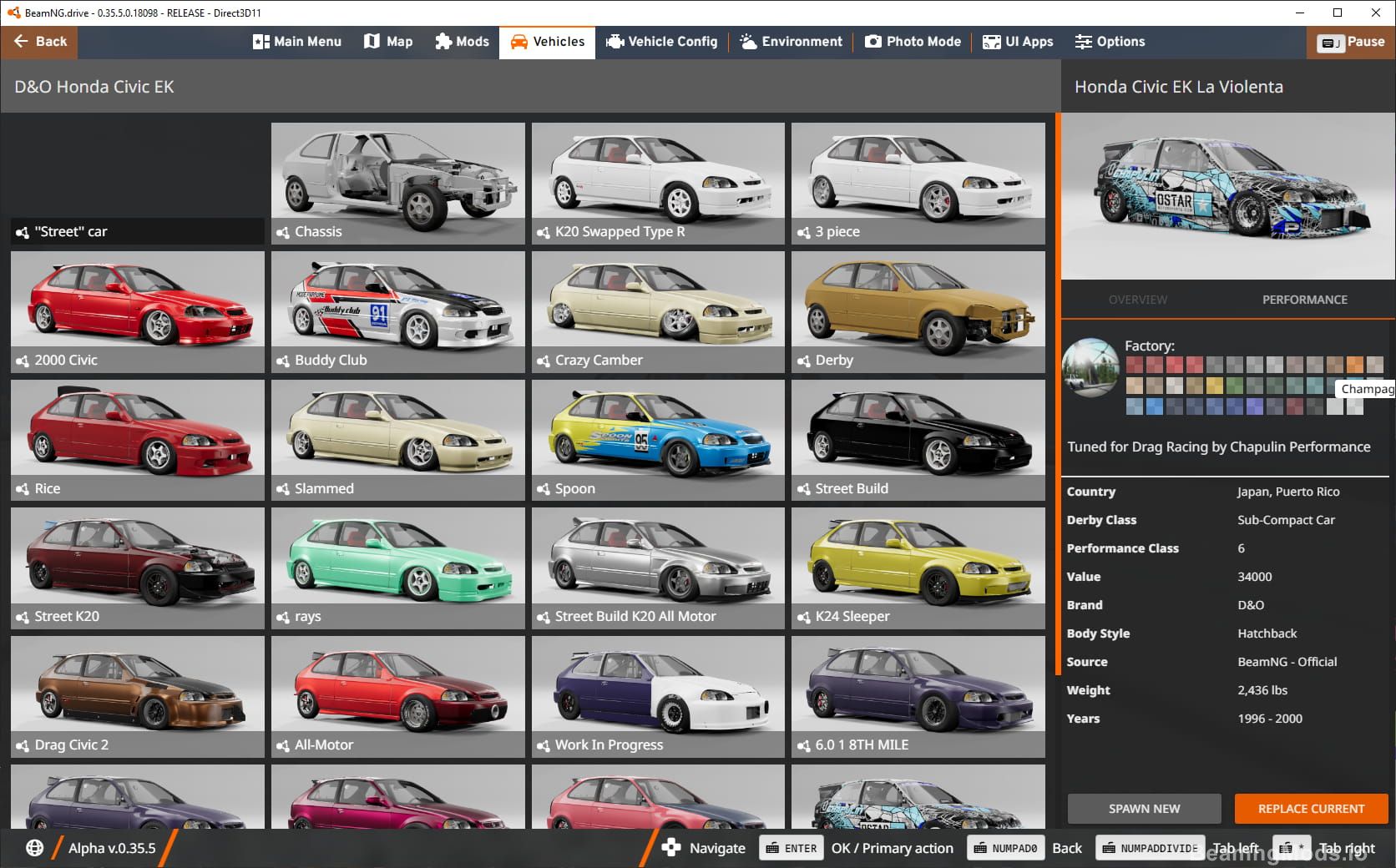 Screenshot of Honda Civic EK 1
