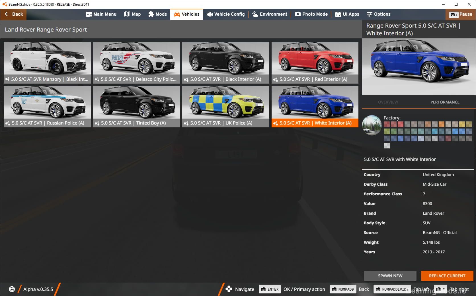 Screenshot of Land Rover Range Rover Sport 3