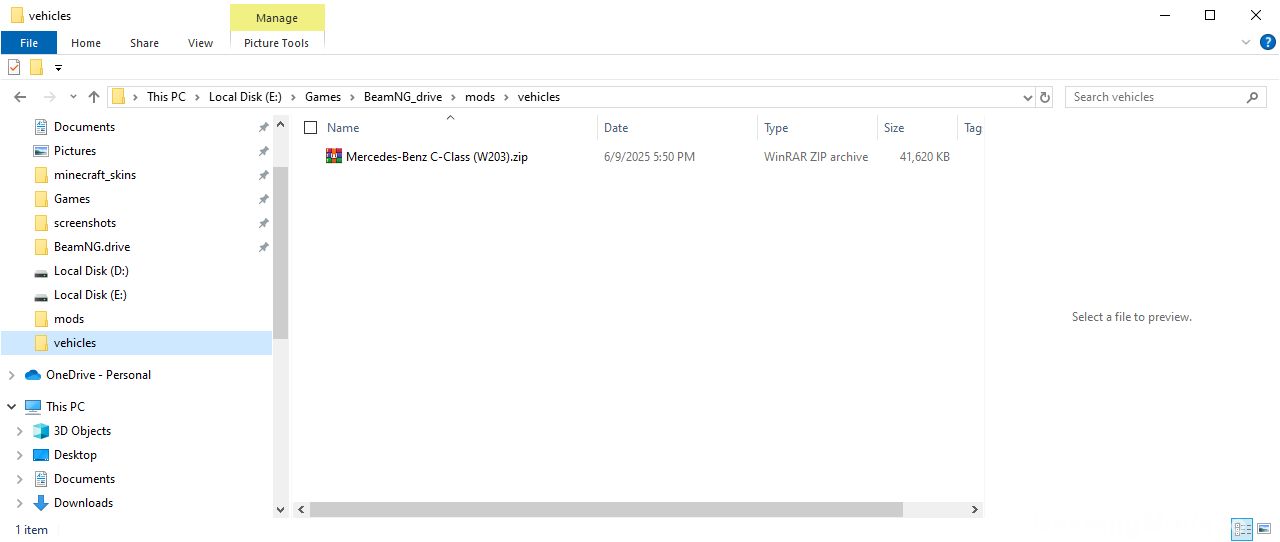 Mercedes-Benz C-Class (W203) Folder Capture