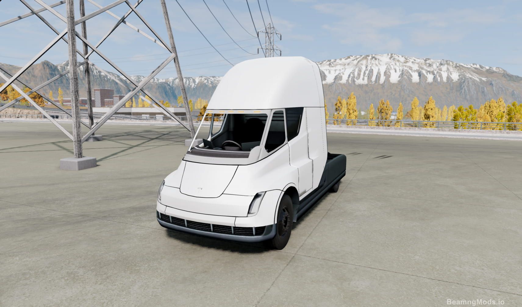 Download Tesla Semi Truck Mod for BeamNG Drive