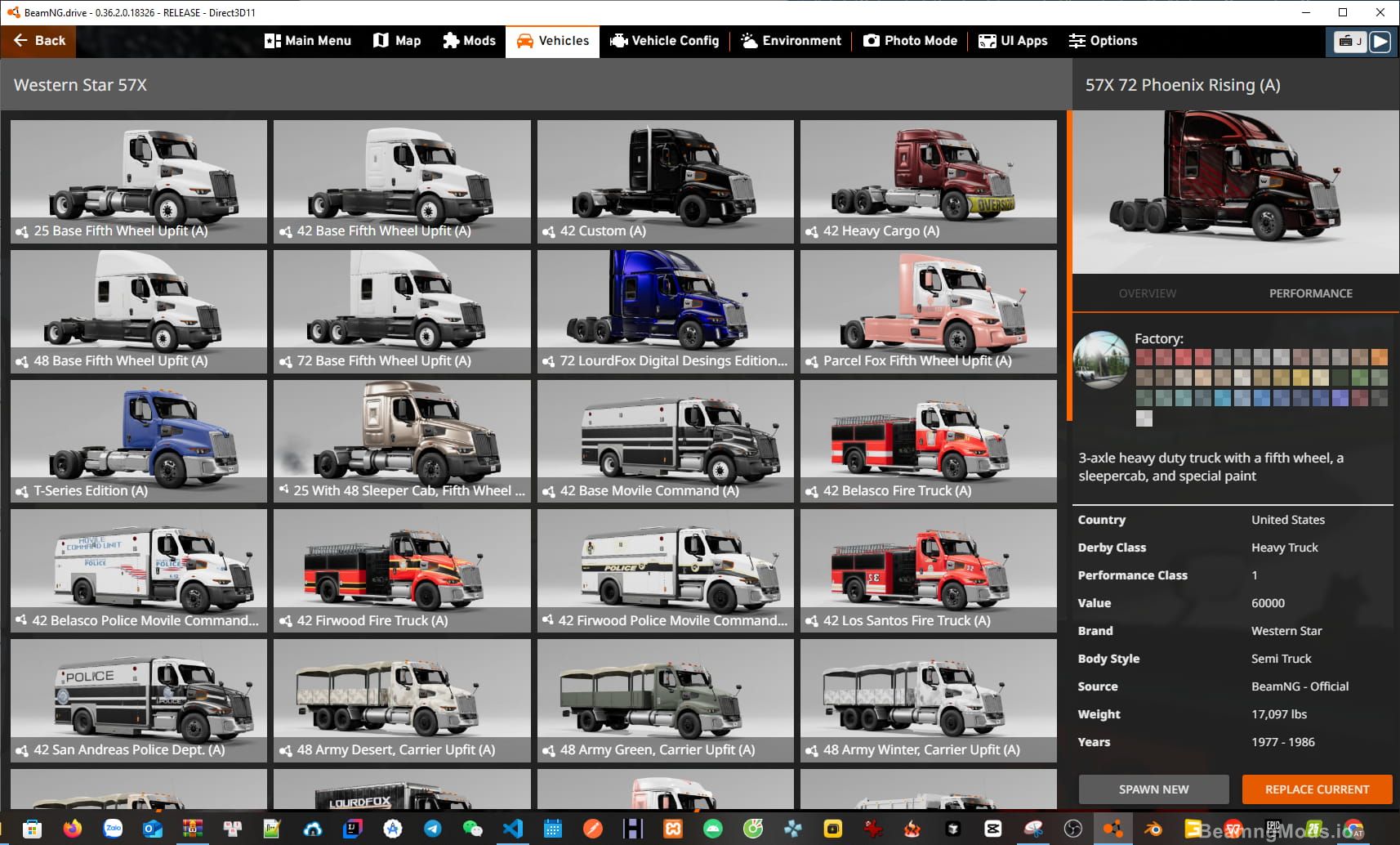 Screenshot of Western Star 57X 1