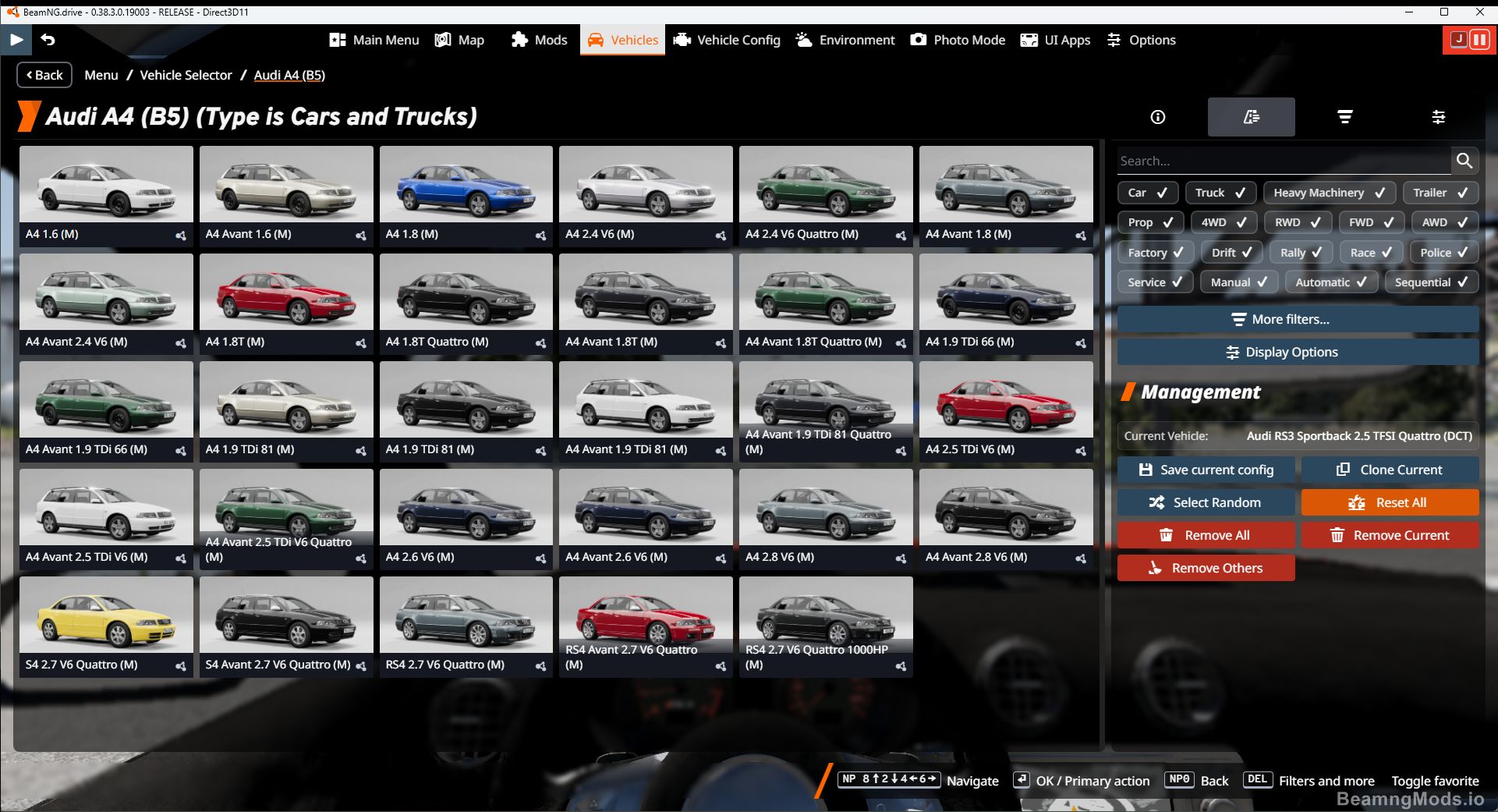 Screenshot of Audi A4 (B5) 1