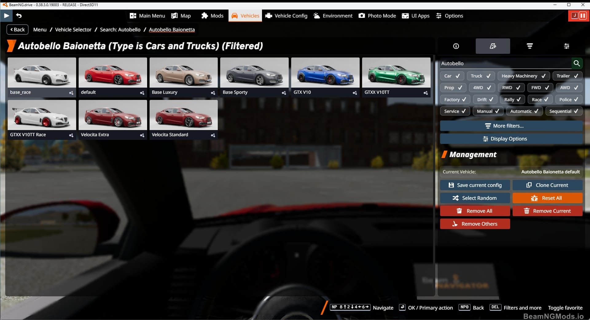 Screenshot of Autobello Baionetta 1