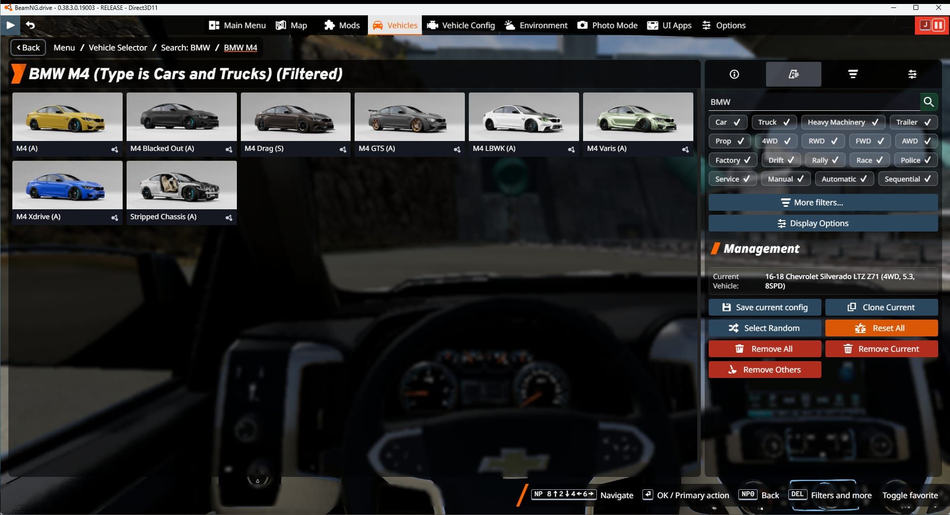 Screenshot of BMW M4 1