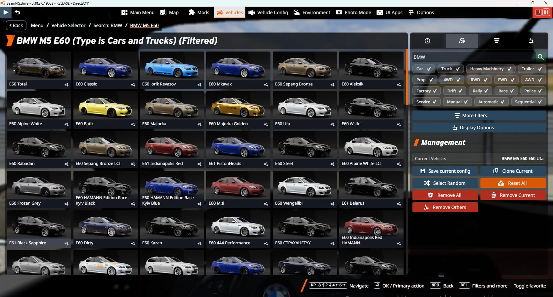 Screenshot of BMW M5 E60 1