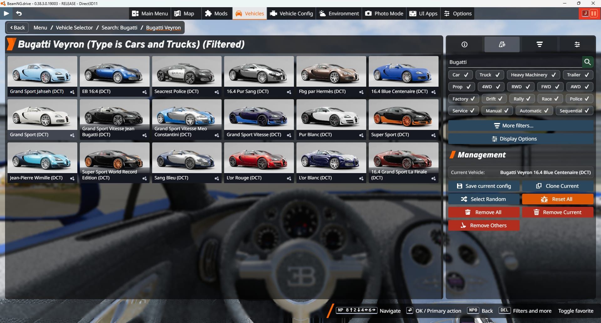 Screenshot of Bugatti Veyron 1