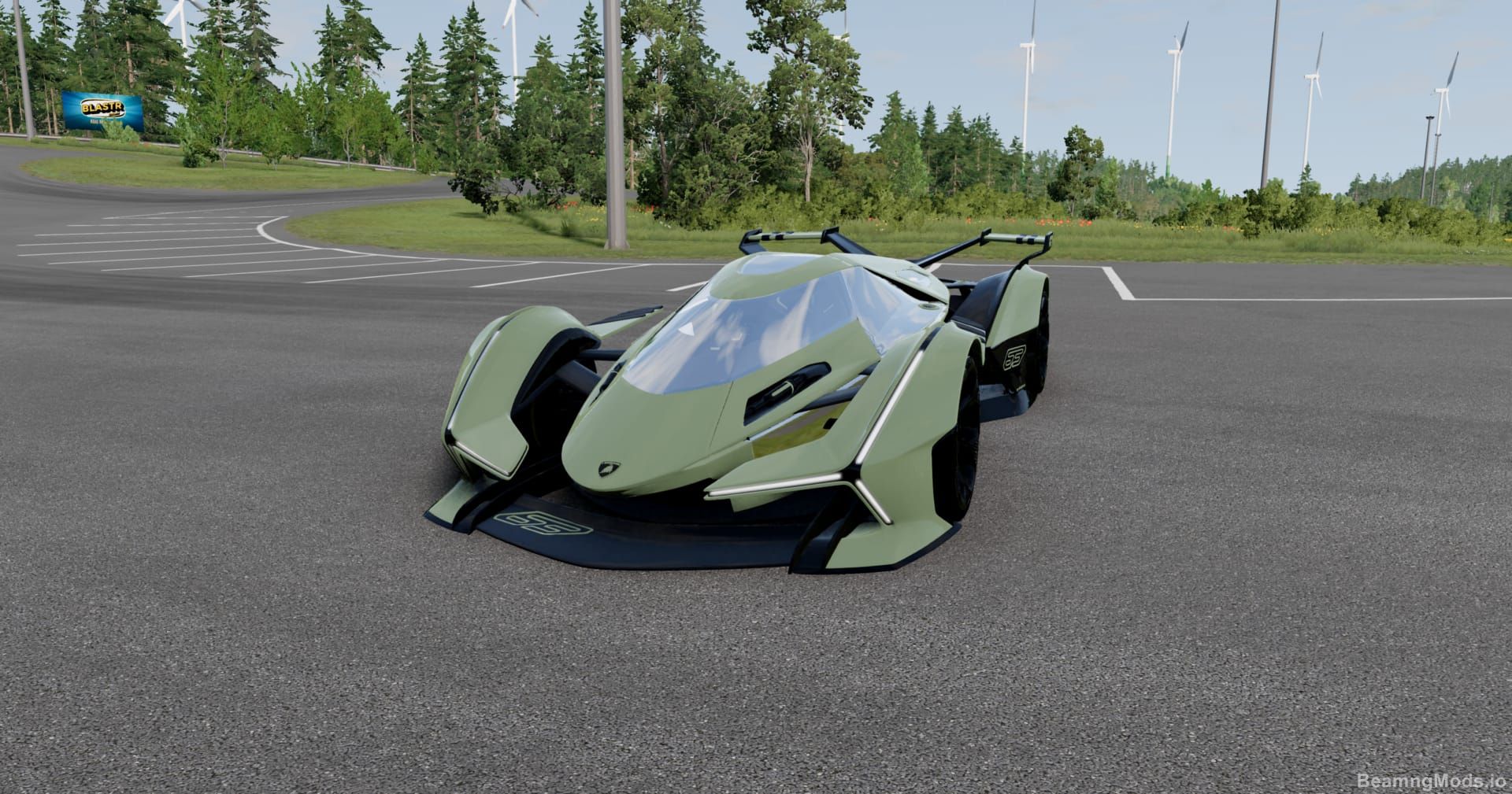 Download Lamborghini Lambo V12 Vision Gran Turismo Car Mod for BeamNG Drive