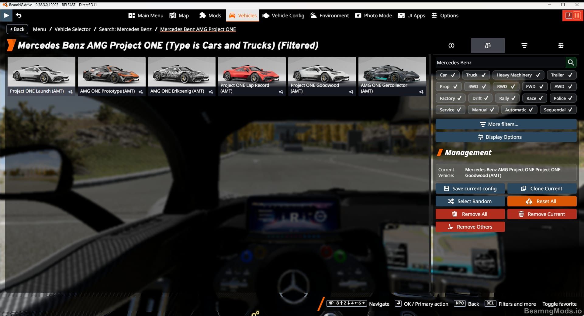 Screenshot of Mercedes Benz AMG Project ONE 10