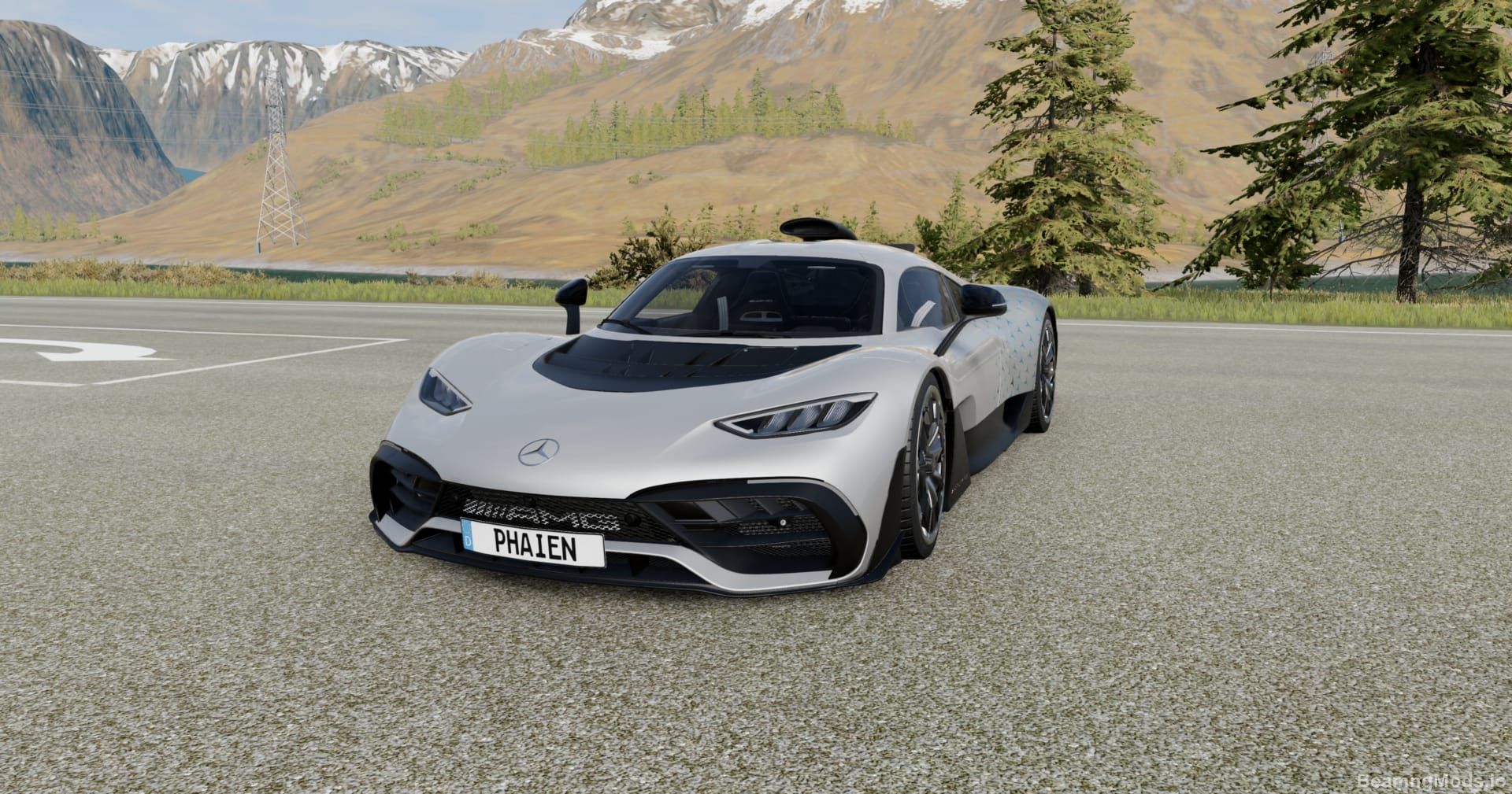 Download Mercedes Benz AMG Project ONE Car Mod for BeamNG Drive