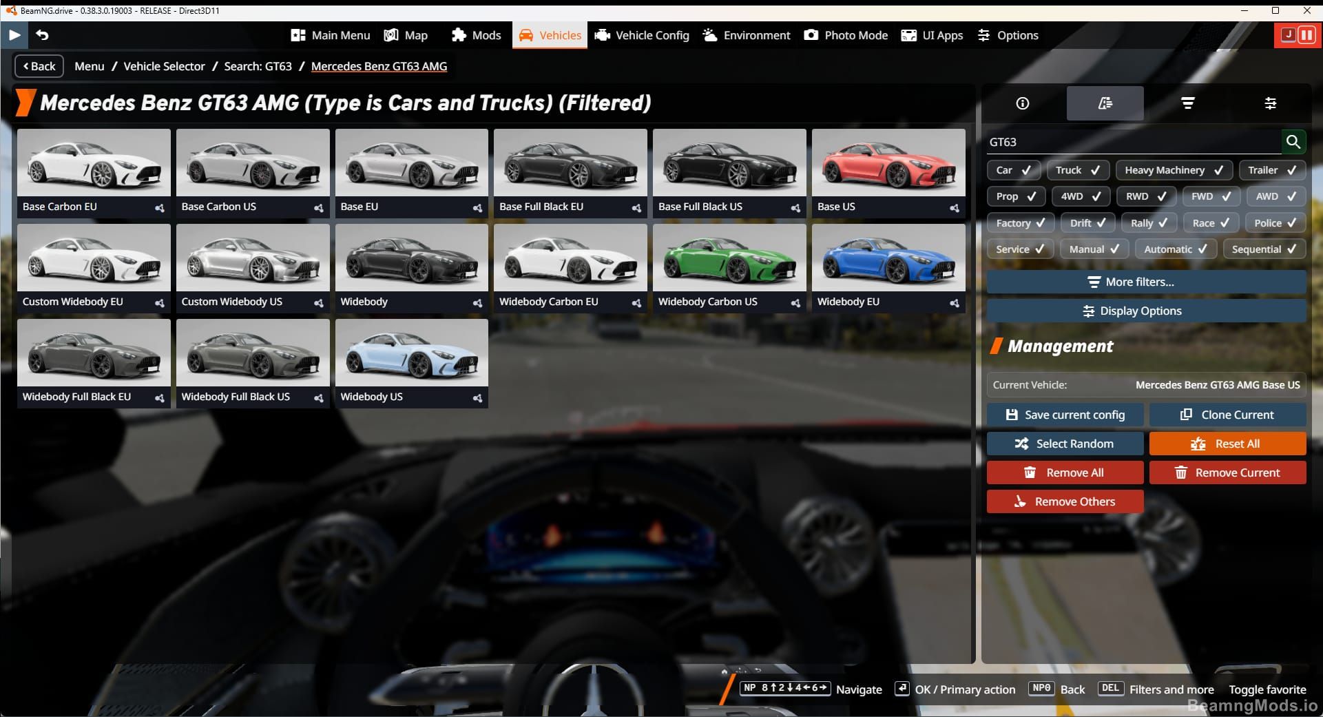 Screenshot of Mercedes Benz GT63 AMG 10