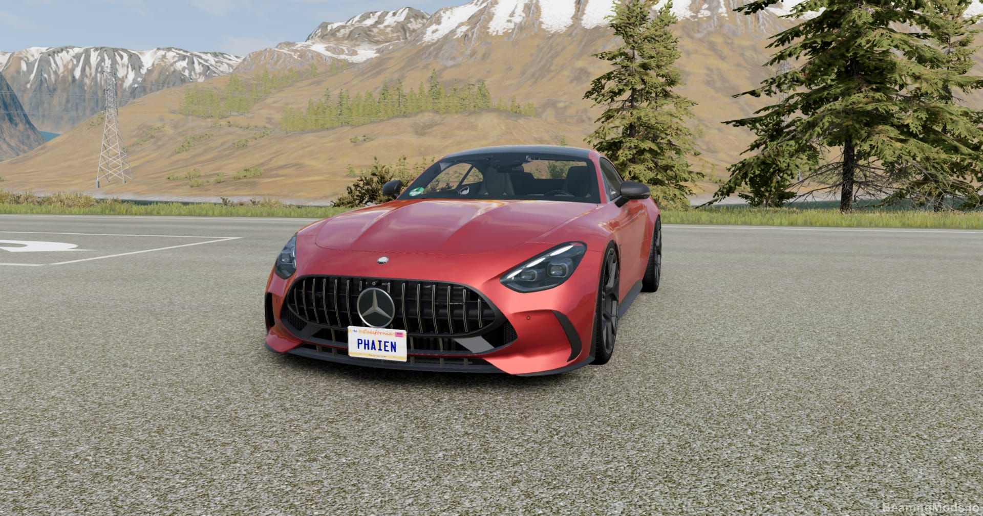Download Mercedes Benz GT63 AMG Car Mod for BeamNG Drive