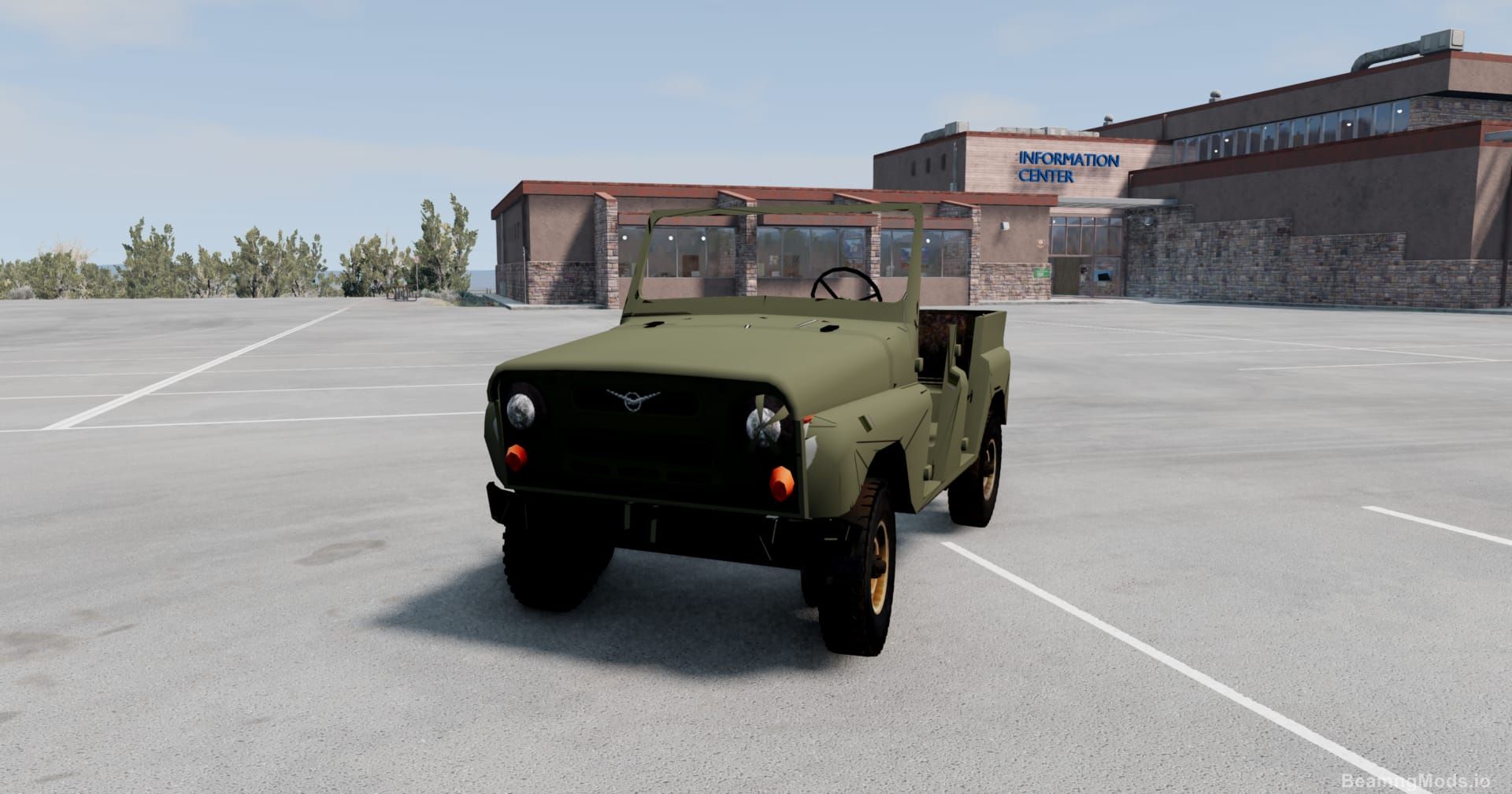 Download UAZ BURN Car Mod for BeamNG Drive