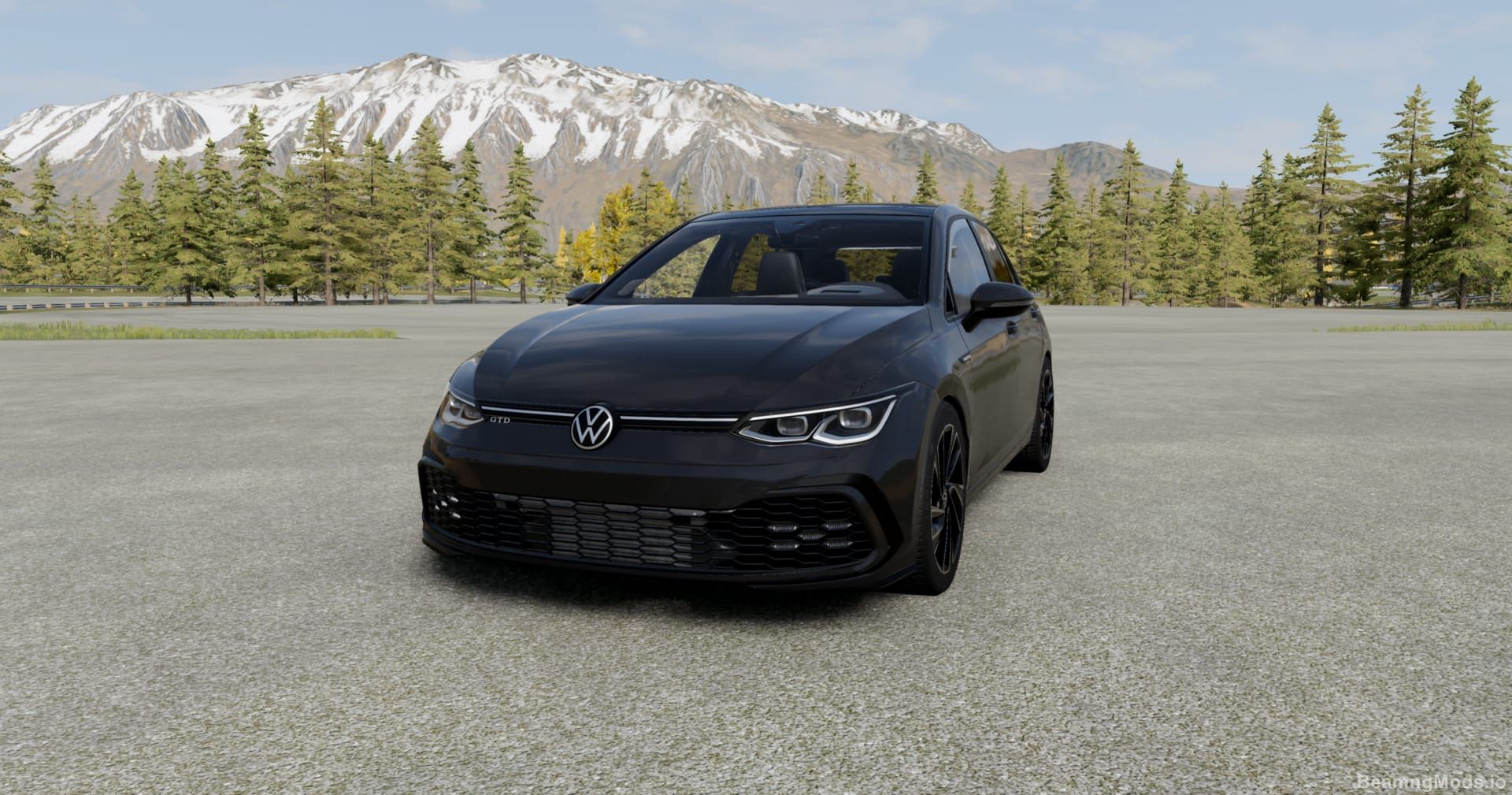Download Volkswagen Golf MK8 Car Mod for BeamNG Drive