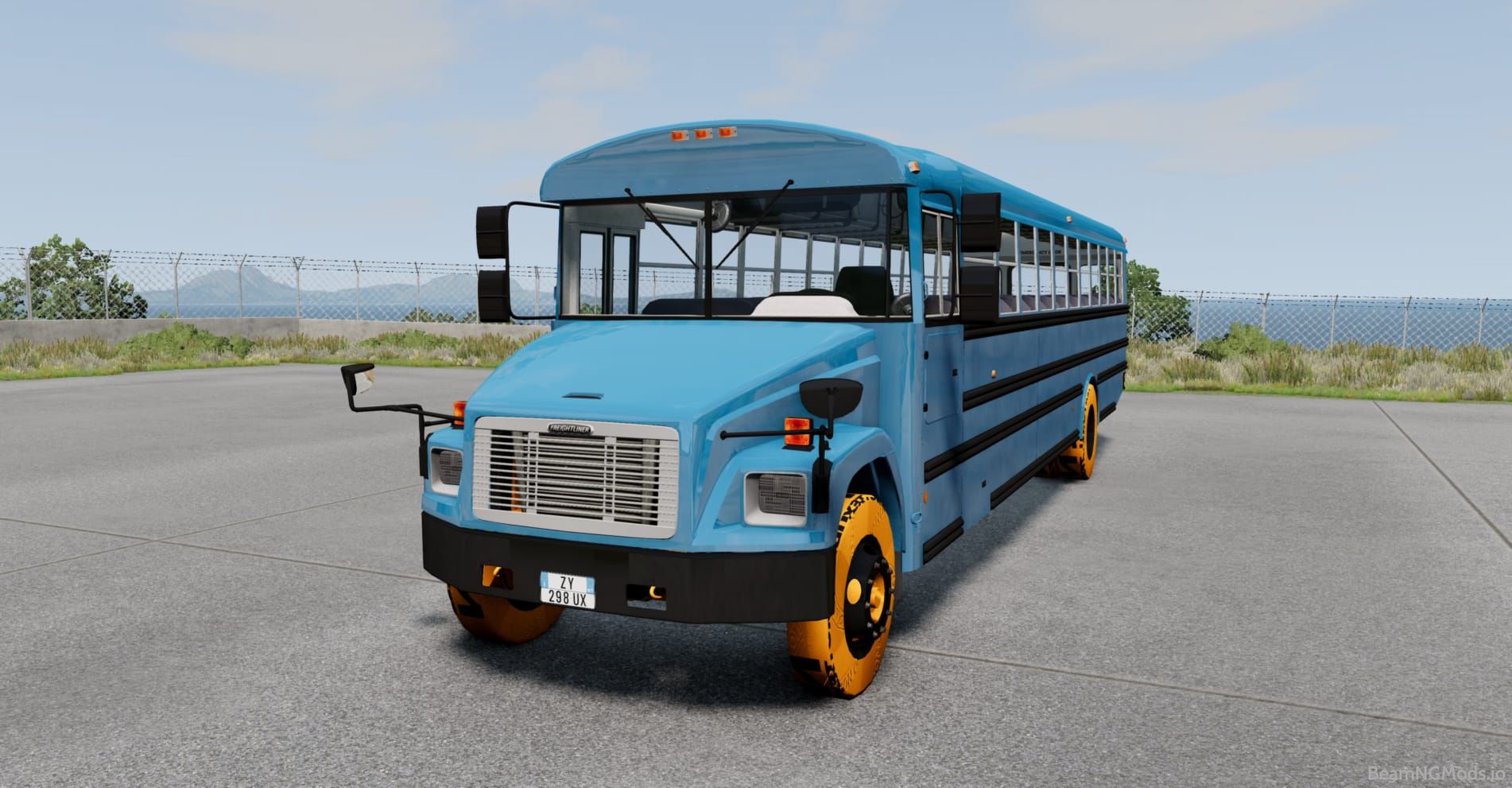 Download Freightliner FS-65 Bus Mod for BeamNG Drive Game