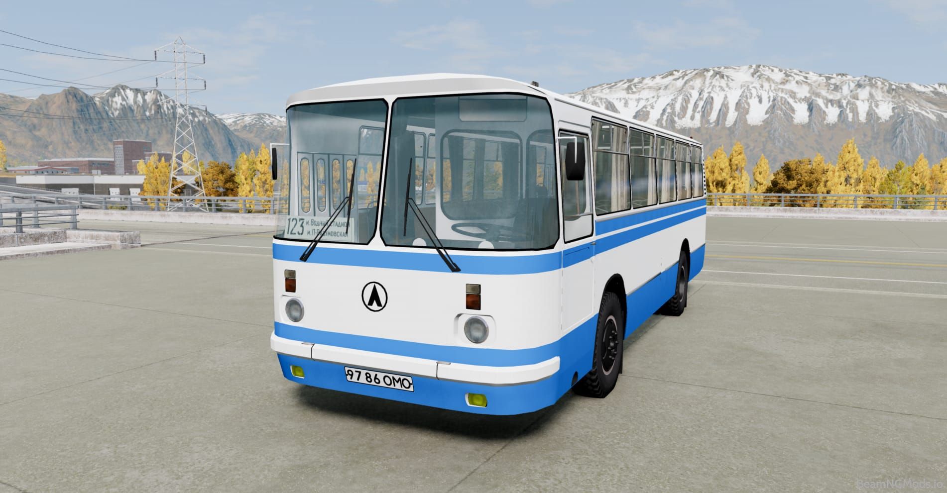 Download LAZ 695 Bus Mod for BeamNG Drive Game