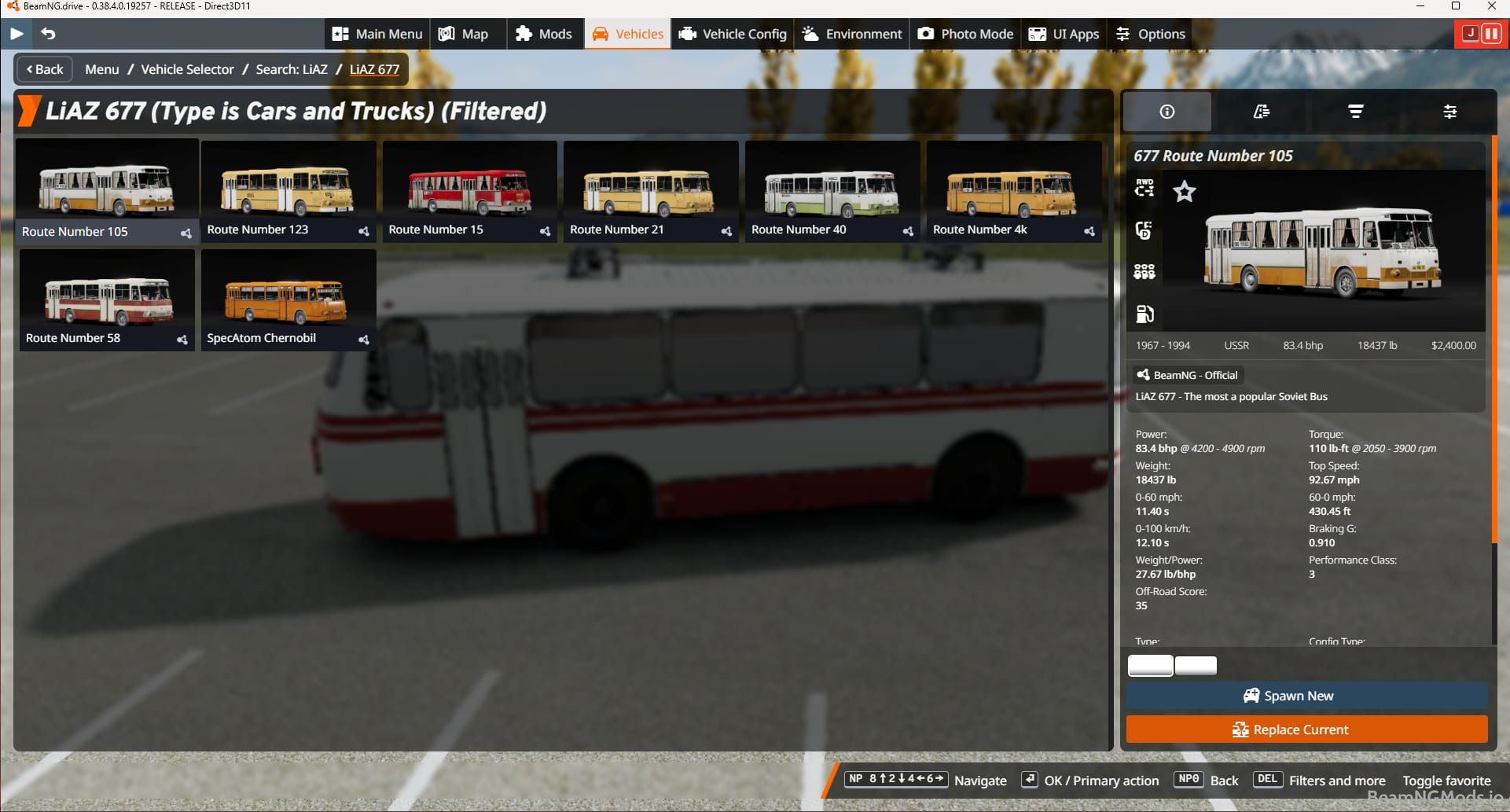 Screenshot of LiAZ 677 1
