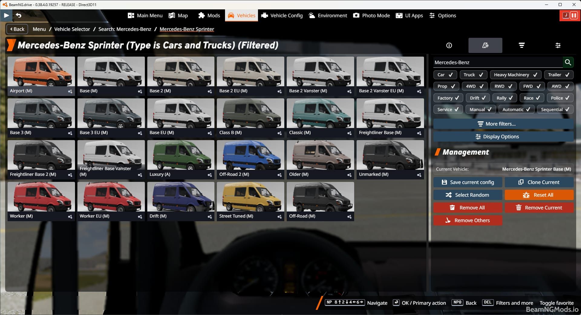 Screenshot of Mercedes-Benz Sprinter 1