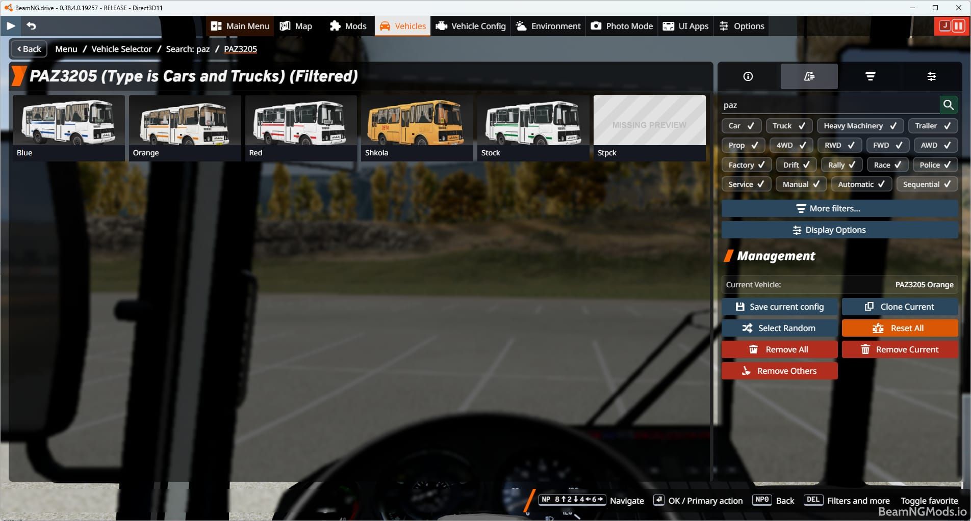 Screenshot of PAZ 3205 1