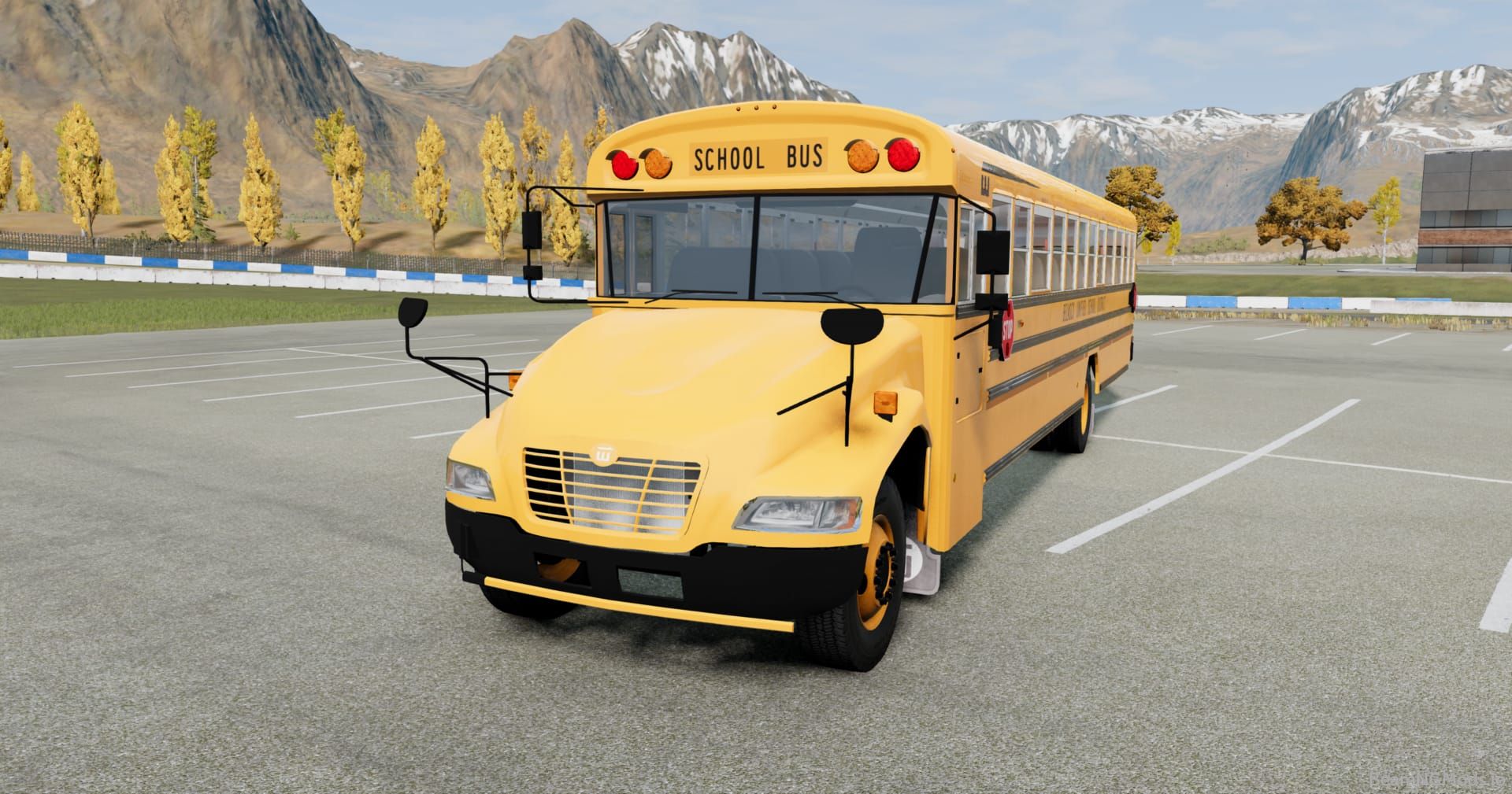 Download Wentward Fusion School Bus Car Mod for BeamNG Drive